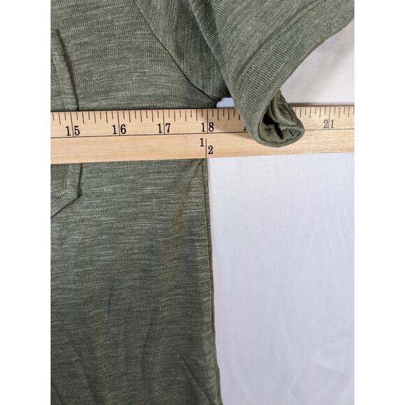 TShirt Dress Short Sleeve Midi Jessica Simpson Green S Crew Pockets Casual Layer - Picture 7 of 12
